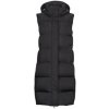 Superdry Bundy LONGLINE HOODED PUFFER GILET Čierna