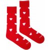 Fusakle ponožky Srdiečko Farba: Červená, Veľkosť: 35-38