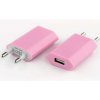 USB sieťový adaptér - AR-1003 - Univerzálna nabíjačka, 5V/1A - svetlo ružový (USB nabíjačka do zásuvky 5V/1A - univerzálny sieťový adaptér, svetlo ružový + bonusy zadarmo)
