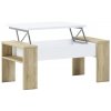 Tempo Kondela Konferenčný stolík, dub sonoma/biela, PULA
