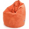 INTERMEDIC SK – veľký sedací vak z manšestru, 135 cm výška, 340 SZ93 - oranžový