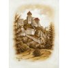 Obraz Trenčín hrad 3, VBart PREVEDENIE: OBRAZ na plátne blindrám, ROZMER v cm/TYP OKRAJA: 105x70