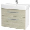 Dreja Kúpeľňová skrinka Q MAX SZZ2 80 - N01 Biela lesk / Úchytka T01 / D05 Oregon