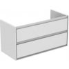 Kúpeľňová skrinka pod umývadlo Ideal Standard Connect Air 100x44x51,7 cm v kombinácii biela lesk / biela mat E0821B2