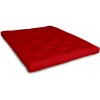 futons.cz FUTON natural latex (kaučuk) Red 140*200 cm