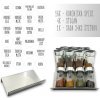 Orion Sada 16ks koreničiek SPICE BLACK 100ml + 4ks nerezový organizér na koreničky VASKY - NEREZ (nízky) + sada 24ks štítkov
