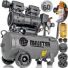 BEZOLEJOVÝ KOMPRESOR SEPARATOR 24L TICHÝ 60 dB Majster Polska 0063