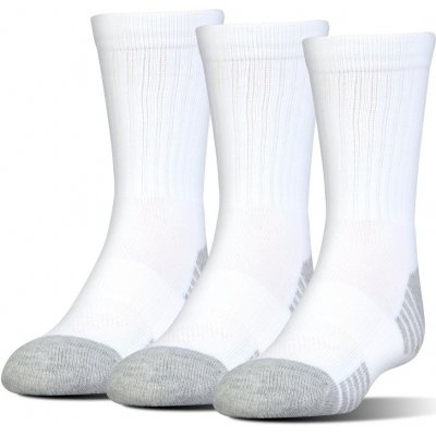 Pánske ponožky Under Armour HeatGear Tech Crew 3 páry White - L (41-46)