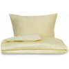 Kvalitex Saténové francúzske predĺžené obliečky LUXURY COLLECTION 1 + 2, 240x220, 70x90cm smotanové