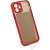 Bomba Kvalitný TPU obal matný pre iPhone - červený Model iPhone: iPhone 12 C313_IPHONE12-RED