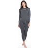 KIRKJUBOUR KIRKJUBOUR® Hafjall Perfektné Dámske Termoprádlo set 2 kusy šedé Farba: šedá, Veľkosť: S