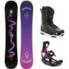 Gravity Sirene Black 24/25 snowboard + Raven Fastec FT360 black/fuchsia viazanie + Raven Flush MOZ topánky - 156 cm + S (EU 35-40)
