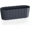 Kvetináč plast čierny, sivý Prosperplast 38,5 cm x 14,4 x 13 cm