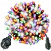 VIANOČNÉ OSVETLENIE NA STROMČEK Multikolor 1000 LED FAREBNÉ 70m + Studená Biela FLASH IP44