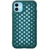 AppleKing ochranný kryt s perforáciou na odvádzanie tepla pre iPhone 12 Pro Max - tmavozelený - možnosť vrátiť tovar ZADARMO do 30tich dní