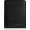 Brødrene pánska peňaženka z pravej kože, čierna