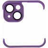 Bumper s ochranou zadnej kamery pre iPhone 14 fialový