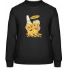 AWDis Sweat Mikina - Pivný motív - Na zdravie - Čierna - XL - Dámske