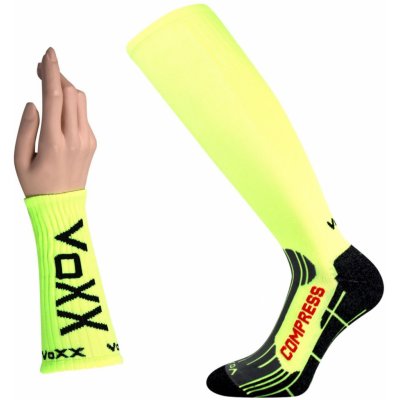 Voxx Kompresné podkolienky Flex Neon Yellow Žltá