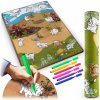 Rolovaná penová podložka na vyfarbovanie 120 x 90 x 0,3 cm Ricokids RK-344