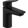 HANSGROHE Logis páková umývadlová batéria s plastovou odtokovou súpravou s tiahlom, výška výtoku 93 mm, matná čierna, 71100670