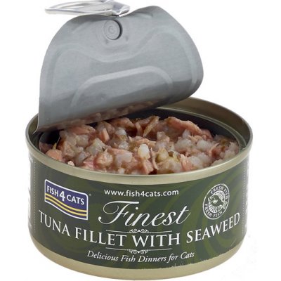 FISH4CATS Konzerva pre mačky Finest tuniak s morskými riasami 70g