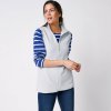 Fleecová vesta na zips perlovosivá 036 Blancheporte