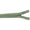 Nedeliteľný skrytý zips (3mm) rôzne farby - dĺžka 18 cm - 60 cm 25 cm Khaki Zelená