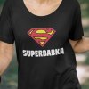 Tričko s potlačou SUPERBABKA Pánsky Čierna 4XL