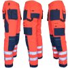 Reflexné montérky PROFI HIVIS NAVY RED