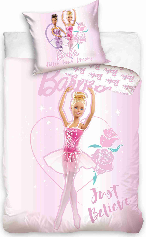 Carbotex bavlna obliečky Barbie Baletka 140x200 70x90