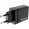 VERBATIM Univerzální adaptér nabíječka CHR-30EU2, 30W, 1x USB-C, 3x USB černá