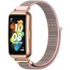 Nylonový remienok na hodinky Huawei Band 7 / 7 NFC ružovo zlatá farba