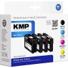 KMP Ink náhradný Epson 34XL, T3476, T3471, T3472, T3473, T3474 kompatibilná kombinované balenie čierna, zelenomodrá, purpurová, žltá E222XV 1637,4005; 1637,4005