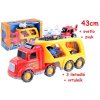 JOKO Veľký Kamión, Odťahové auto 43cm + 3 lietadlá + vrtulník + svetlo + zvuk