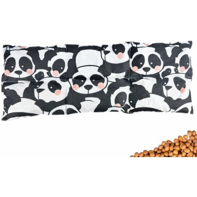 VFstyle nahrievací vankúšik s čerešňovými kôstkami 50x20 cm Panda