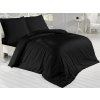 Francouzské povlečení Satén 200x200, 70x90cm Černá