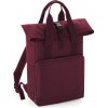 BagBase Batoh BG 118 s dvojitým držadlem, rolovací, 14l COT52011837099-burgundy UNI Burgundová