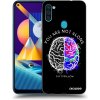 Picasee silikónový prehľadný obal pre Samsung Galaxy M11 - Brain - White