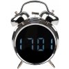 IZOXIS 26337 Digitální LED hodiny ve stylu retro budíku, stříbrné