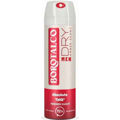 Borotalco Men Dry Amber Deo Spray - Dezodorant v spreji 150 ml