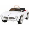 Detské elektrické auto BMW 507 retro – biely roadster
