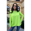 Fashionweek Dámsky mäkký ľahký voľný sveter NB14863 Farba: Limonka, Veľkosť: Universal