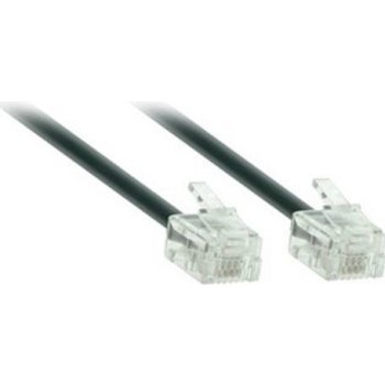 Solight SST0102E telefónny kábel, RJ11 konektor - RJ11 konektor, 2m,  manžeta od 1 € - Heureka.sk