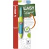 STABILO EASYergo 1.4 - ergonomická mechanická ceruzka pre pravákov - vrátane 3 tenkých túh v tvrdosti HB - neónovo limetkovozeleno / akvamarínová
