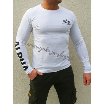Alpha Industries Sleeve Print Heavy LS pánske tričko s dlhým rukávom biele  od 38,17 € - Heureka.sk