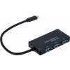 Akyga AK-AD-52 interface húb USB 3.2 Gen 2 (3.1 Gen 2) Type-C 500 Mbit/s Black
