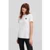 TRIČKO KARL LAGERFELD IKONIK 2.0 GLITTER T-SHIRT WHITE