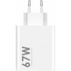 Xiaomi MDY-14-EW USB-A 67W cestovná nabíjačka biela (hromadne)