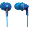 Panasonic RP-HJE125E-A, drôtové slúchadlá, do uší, 3 veľkosti nástavcov do uší, 3,5mm jack, kábel 1,1m, modrá